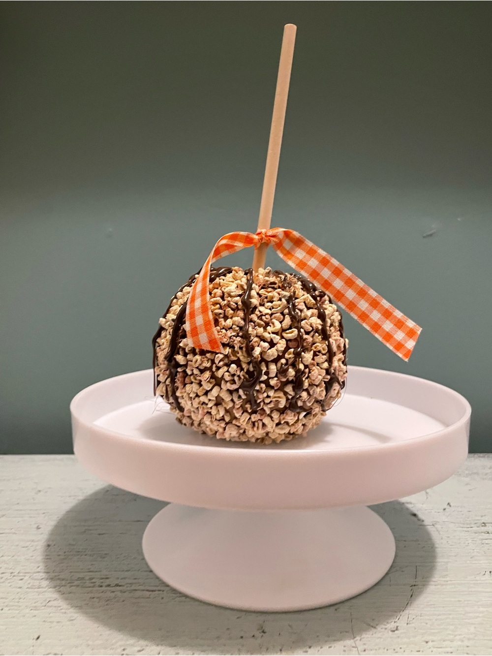 Fall/Halloween artisan made candle apple